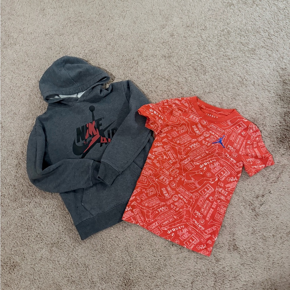 GUC Nike Air Jordan Boys Hoodie and T-Shirt Bundle